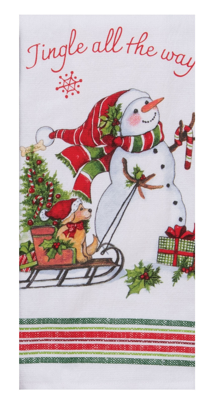 Bowie Wowie Christmas Jingle Dual Purpose Towel