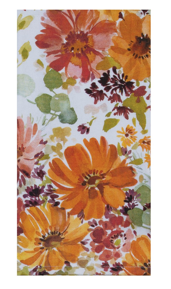 Autumn Joy Floral Toss Dual Purpose Towel