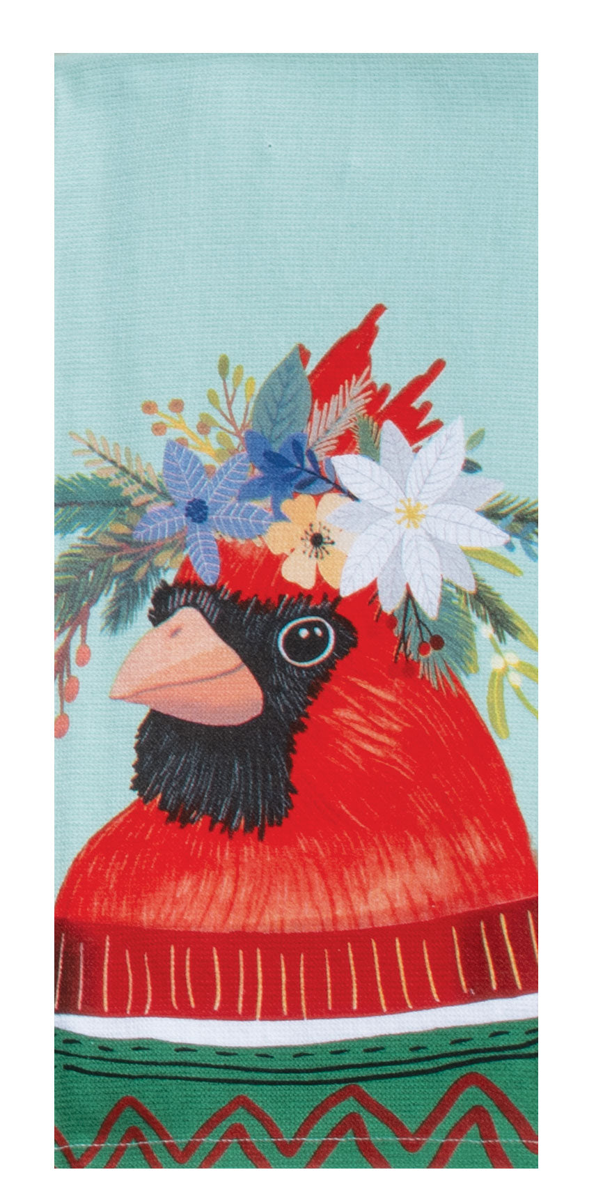 Holiday Flowers Everywhere Cardinal Dual Purpose