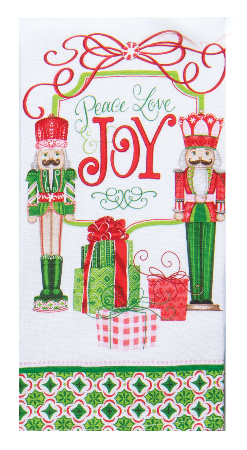 Merry Nutcracker Peace Love Joy Dual Purpose Towel