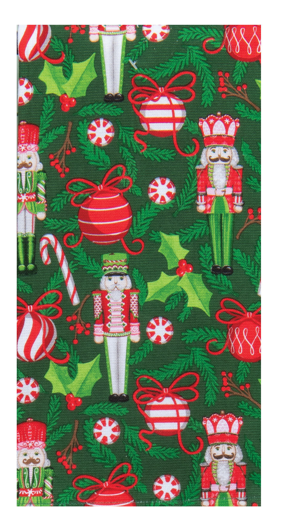 Merry Nutcracker Ornaments All Over Dual Purpose Towel