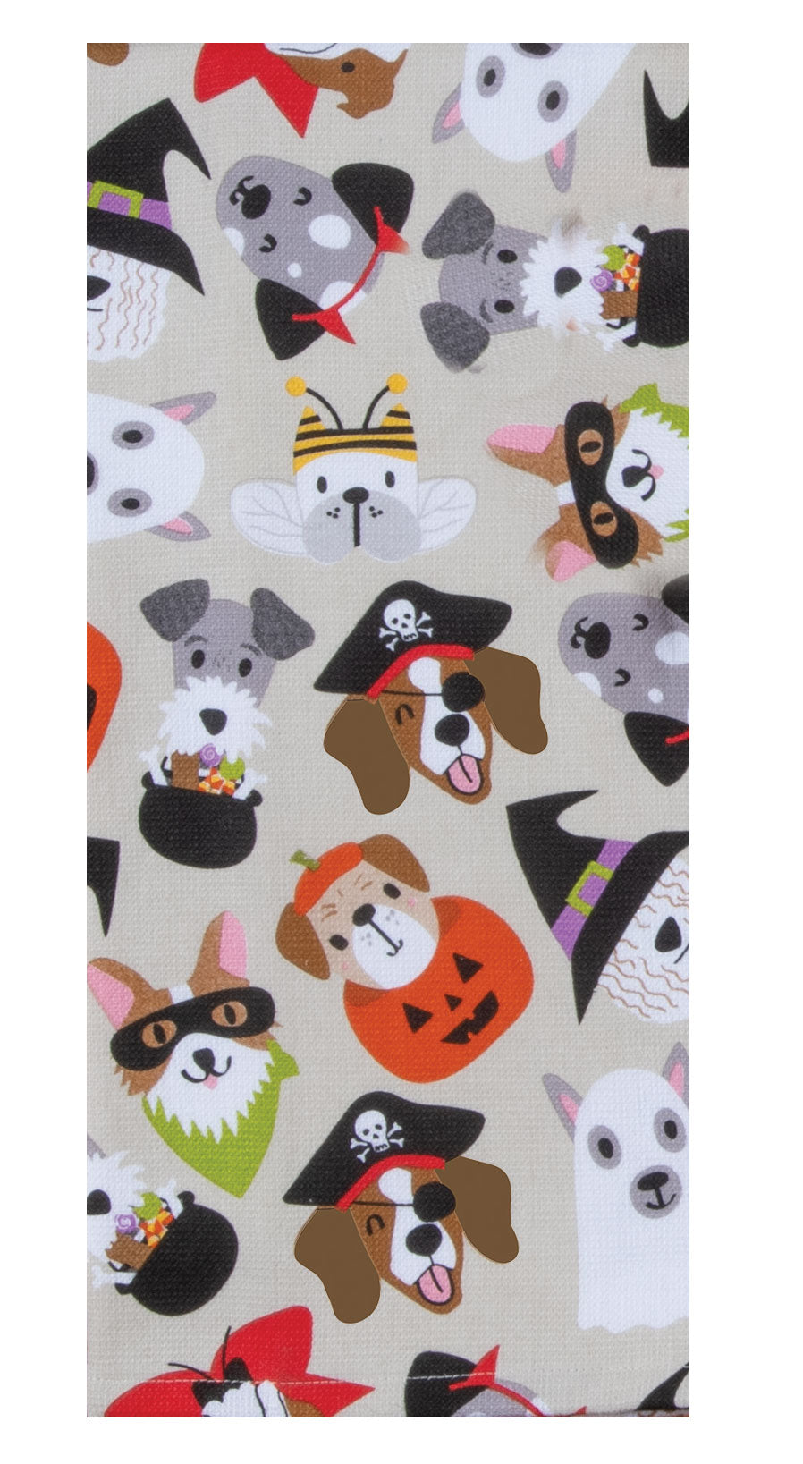 Halloween Dog Heads Dual Purpose Towel