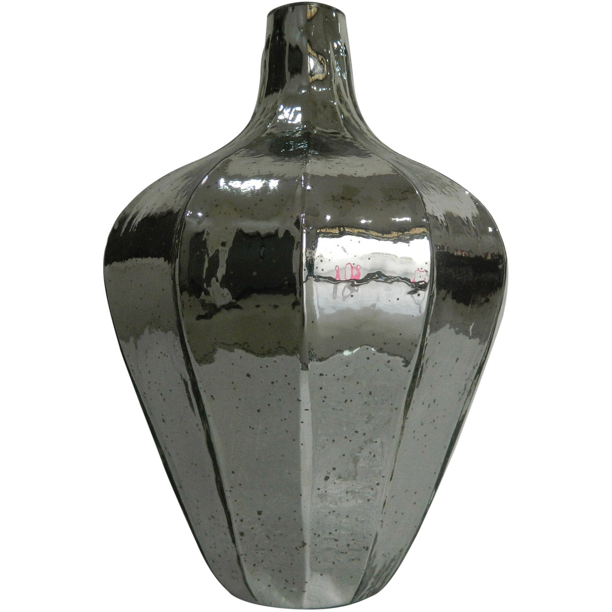 Large Silver Decorative Vase