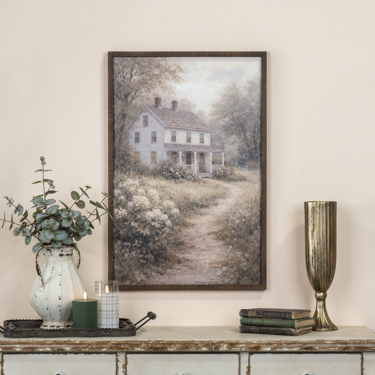 30" Forest Cottage Print