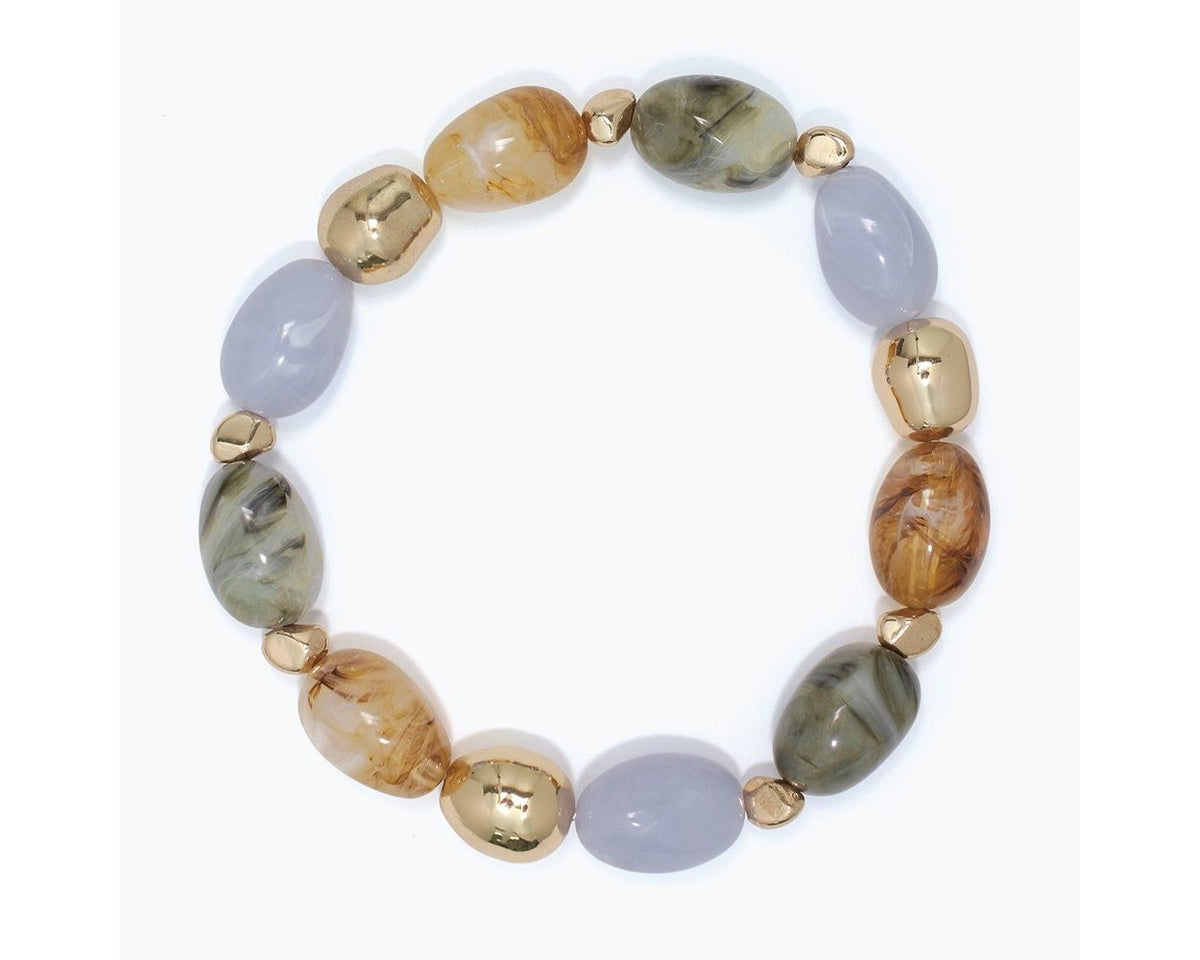 Bracelet-Fall Multi Color in Gold