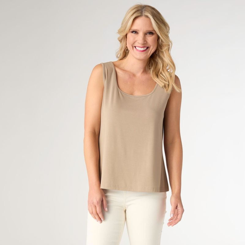 Soft Landing Tank - Taupe L/XL