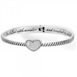 Celestia Heart Hinged Bangle
