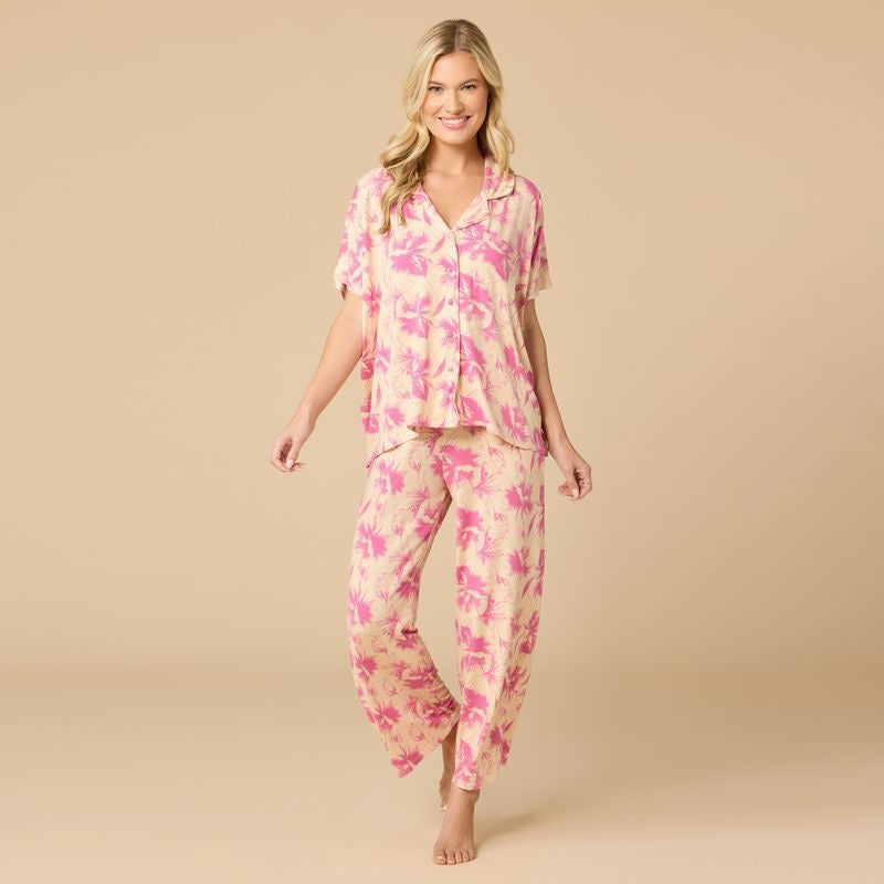 Caftan Top Cropped Pant Set