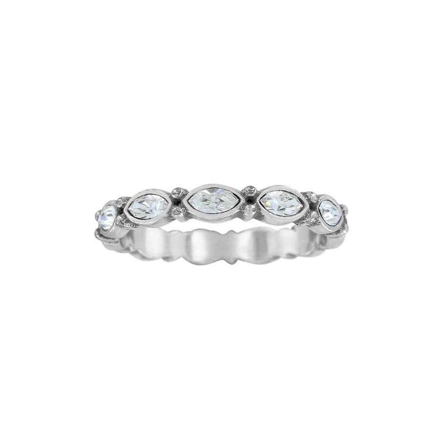 Sil/Stn Scallop Ring