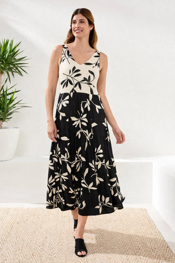 Sleeveless Combo Dress