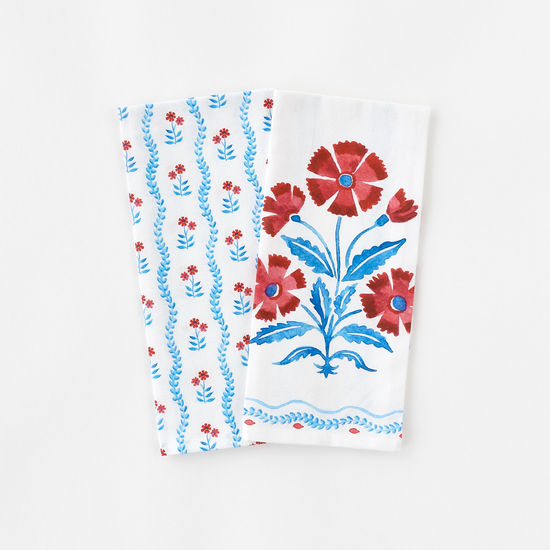 American Holiday Dish Towels - Cotton, 18" x 28"