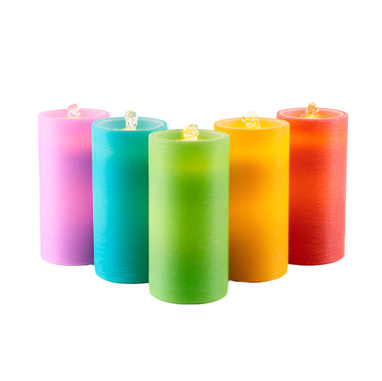 Bright Solid Water Wick Candle w/Remote