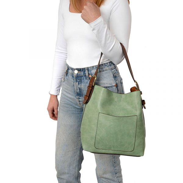 Bermuda Green Hobo Coffee Handle Handbag