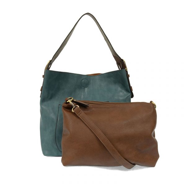 Teal-ish Hobo Coffee Handle Handbag