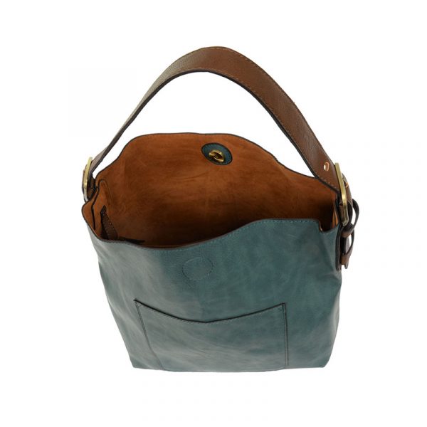 Teal-ish Hobo Coffee Handle Handbag