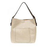 Metallic Pearl Hobo Coffee Handle Handbag