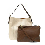 Metallic Pearl Hobo Coffee Handle Handbag