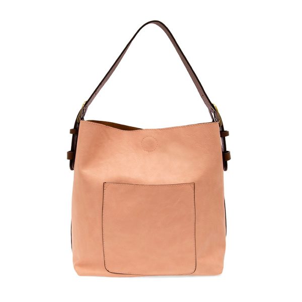 Crepe Pink Hobo Coffee Handle Handbag