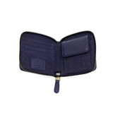 Navy Palmer Square Zip Around Wallet