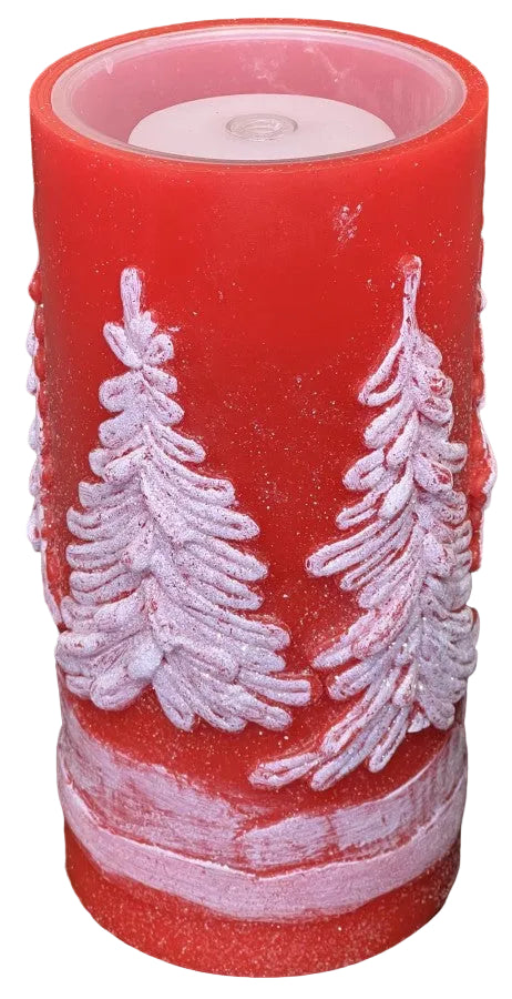 PINE FOUNTAIN CANDLE -4x8"