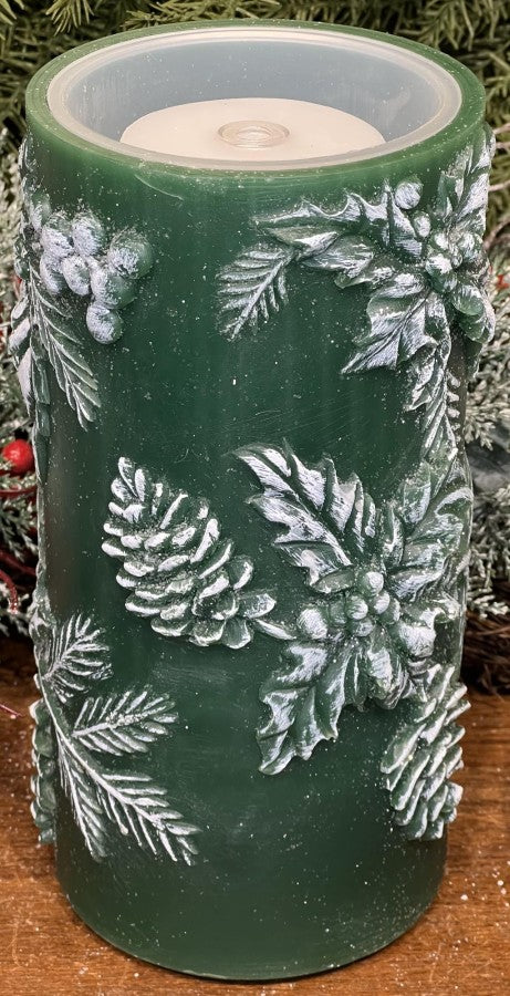 4X8 CONE & LEAF FOUNTAIN CANDLE
