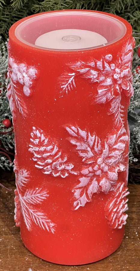 4X8 CONE & LEAF FOUNTAIN CANDLE