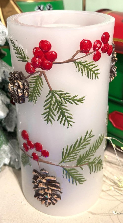 4X8 PINE & BERRY FOUNTAIN CANDLE