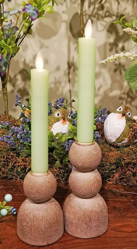 9" Green Taper Candle