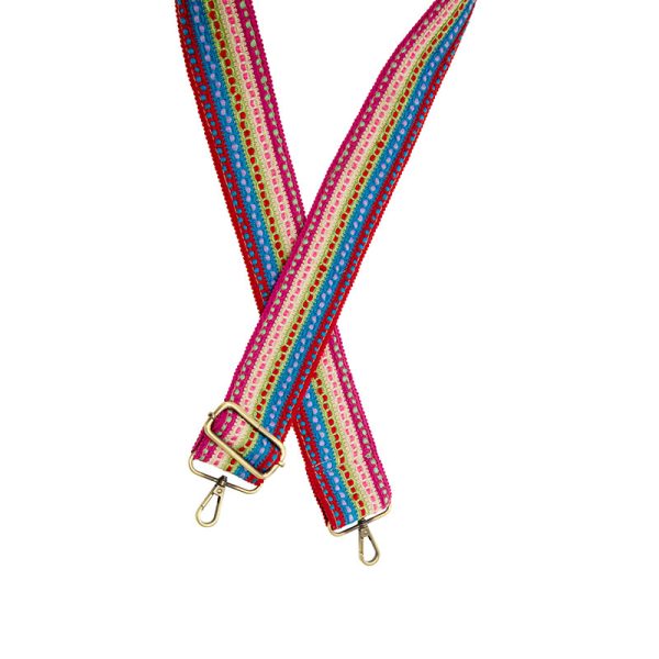 2" Multi Spring Brights 5 Row Guitar Strap