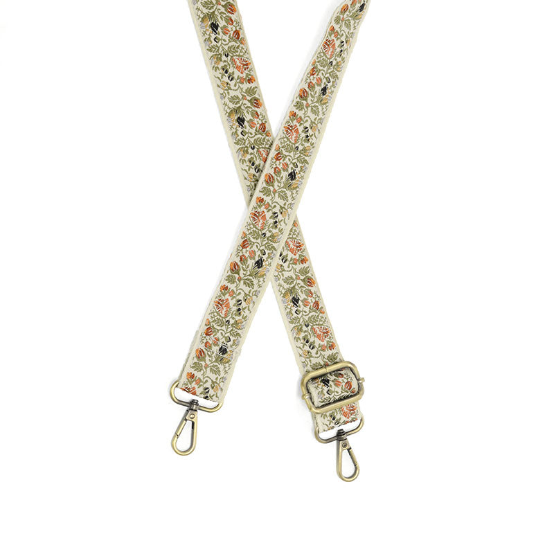 1.2" Autumnal Floral Vines Purse Strap