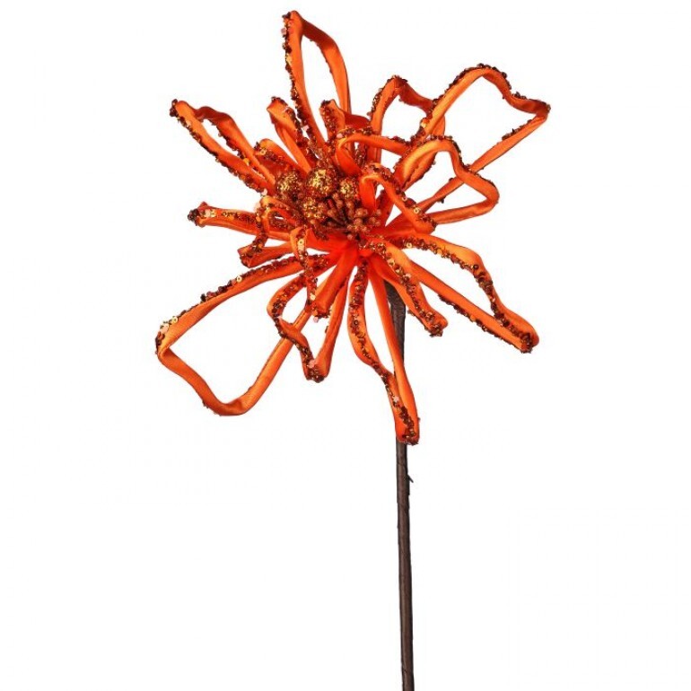 24" Glitter Sequin Spider Blossom