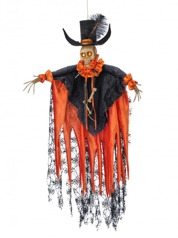 34" Fabric Hanging Skeleton Ghost