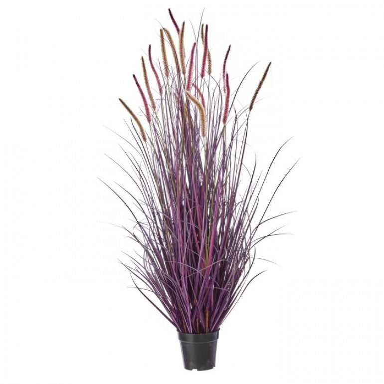 48" Uv Potted Autumn Fountain Plume Grass
