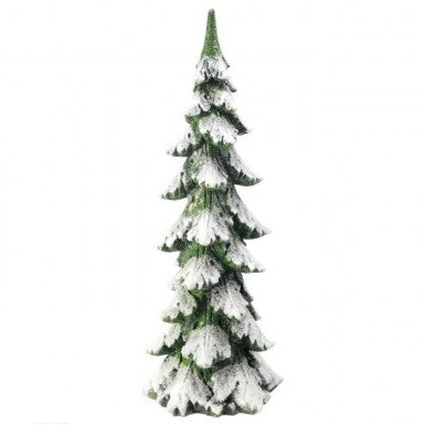 15" Resin Frosted Snow Tree