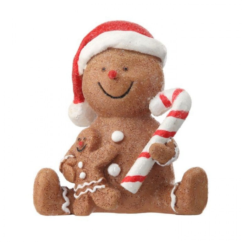 3.5" Gingerbread with Candy Cane
