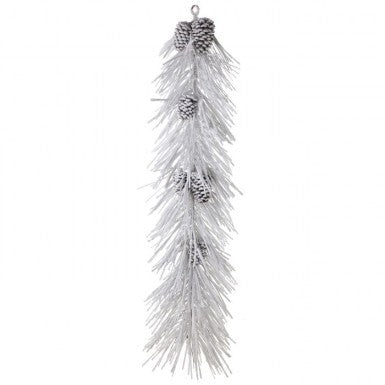 48" Long Snow Pine W/Cones Garland