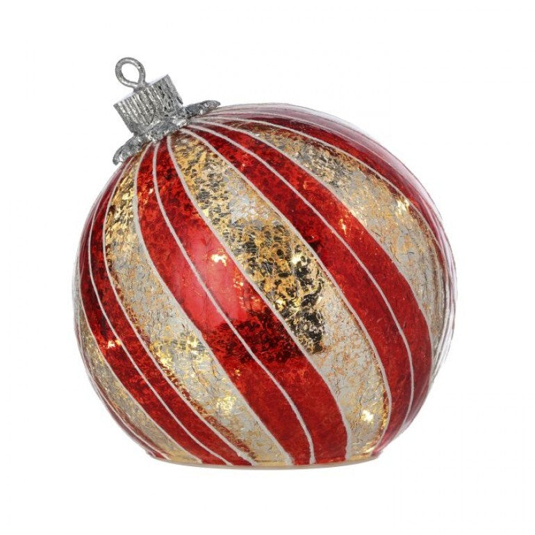 6" LED Stripe Ornament
