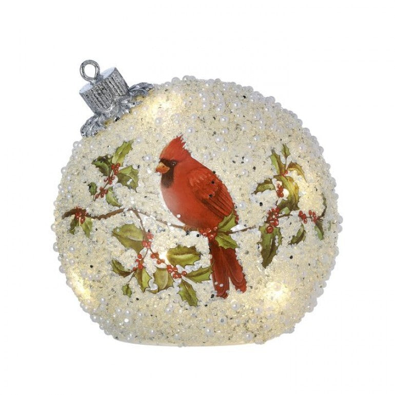 6" LED Cardinal Ornament