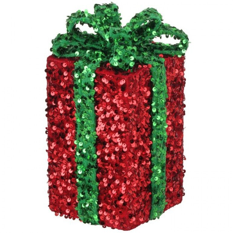 10" Sequin Gift Box with Bow