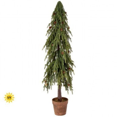 48" Uv Potted Soft Touch Norfolk Pine Tree
