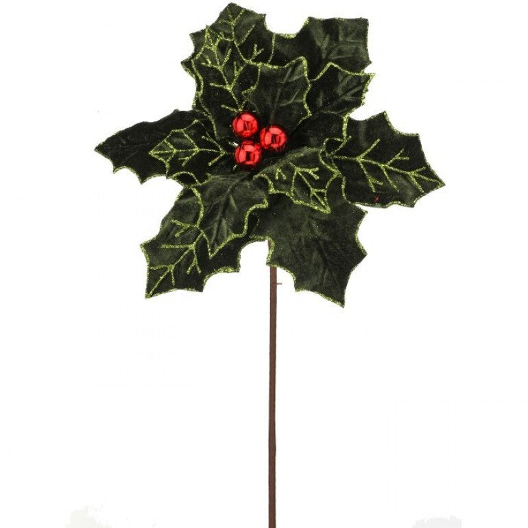 22" Royalty Poinsettia Stem