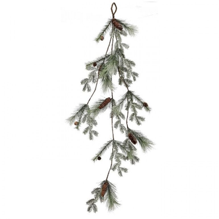 50" Glitter Pine Cone Garland