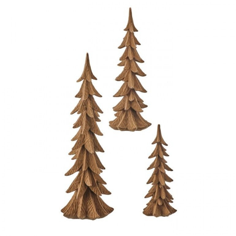 10-17.75" Resin Flocked Tree