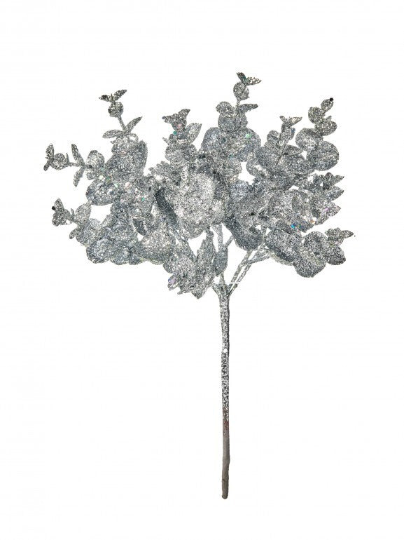 11" Glitter Mini Eucalyptus Bush