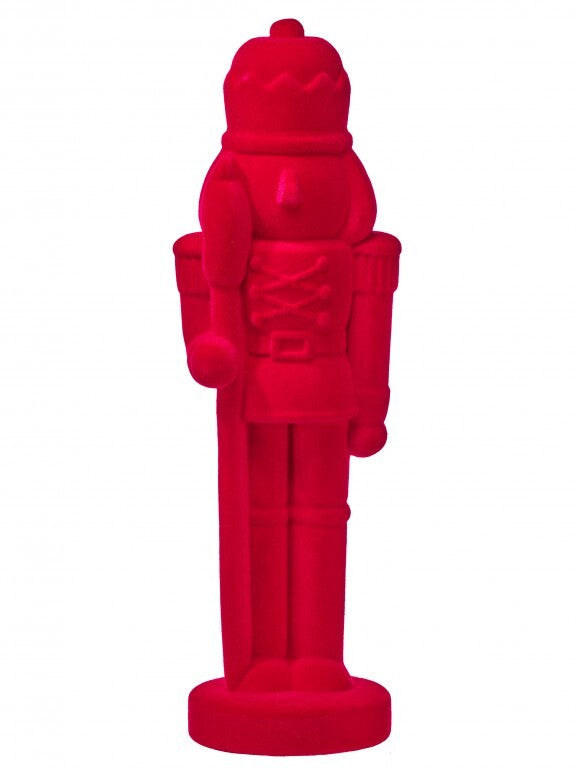 28.5" Styrofoam Flocked Nutcracker