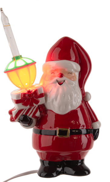 Ceramic Santa Bubble Light