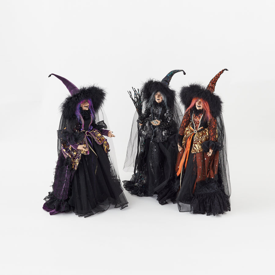 Witch Doll  Fabric/Resin, 25.5"