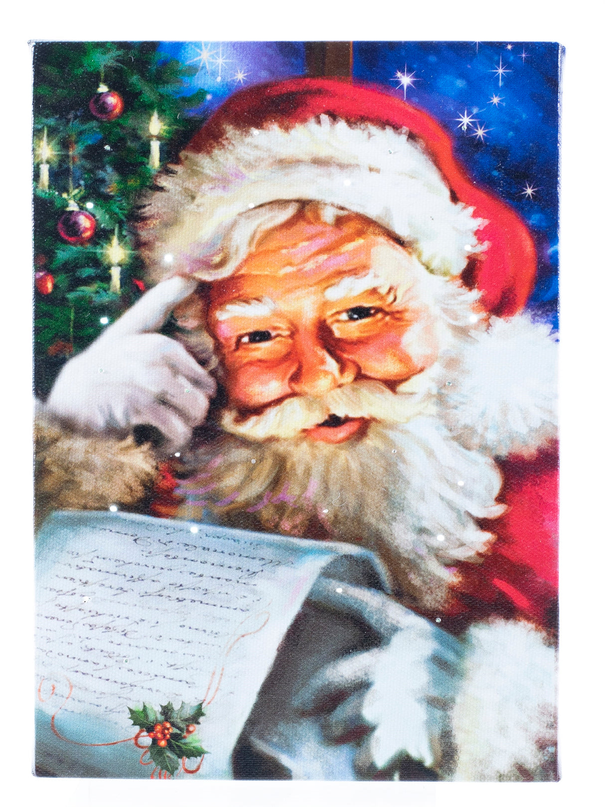 Table Top Lit Picture -  Checking His List
