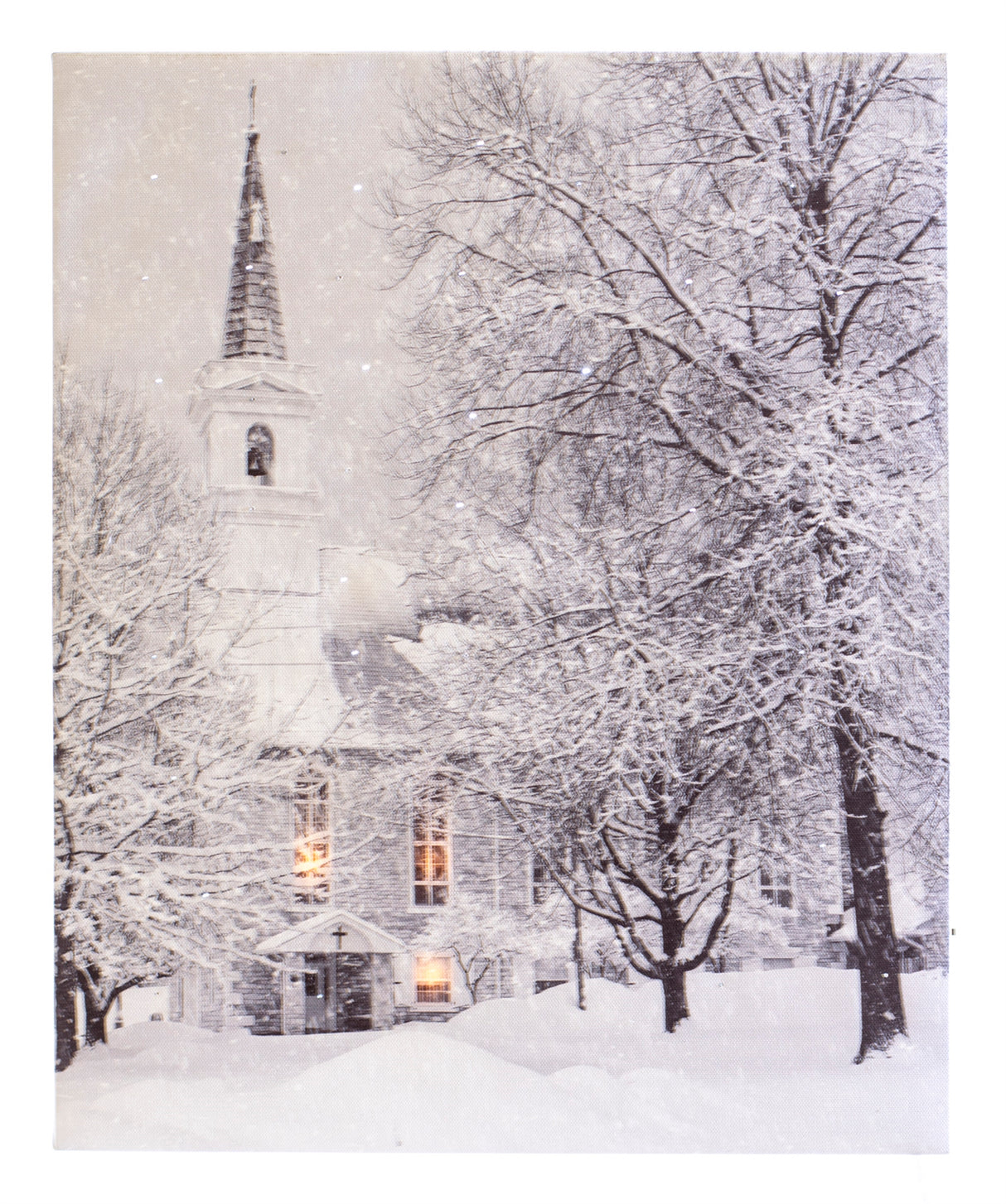 Lit Picture -  Historic Church