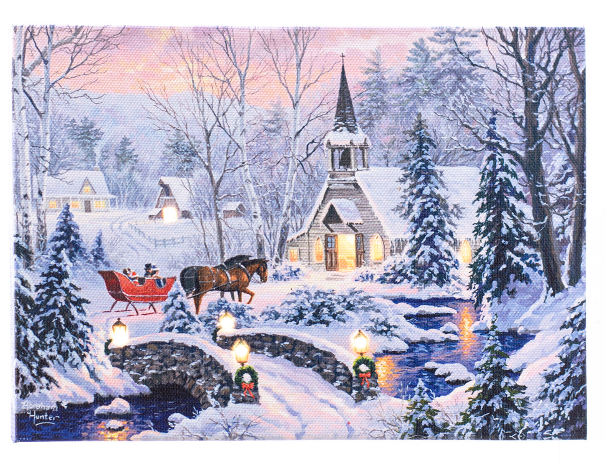 Table Top Lit Picture -  Over The River